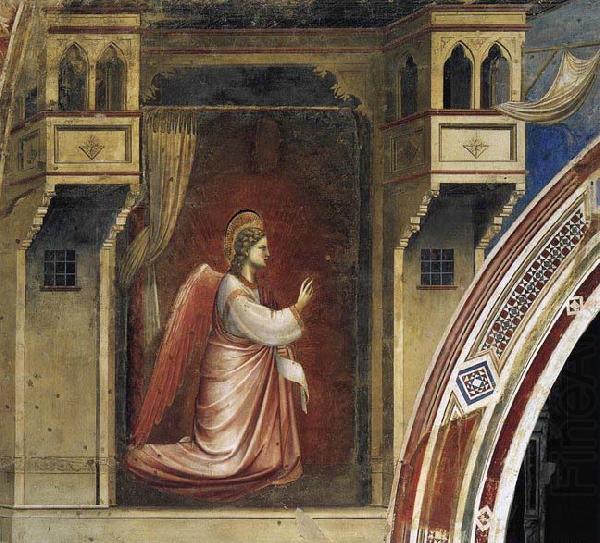 The Angel Gabriel Sent by God, GIOTTO di Bondone